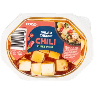 Coop salatijuustukuubikud õlis tšilliga, 100 g