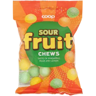 Coop hapud puuviljamaitselised närimiskommid 80g