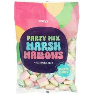 Coop Party Mix vaniljemaitselised vahukommid 150g