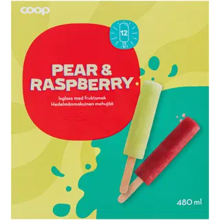 Coop Pirni Ja Vaarika Mahlajää 12 Tk 480 g