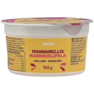 Coop vaarikamaitseline mannavahepala, 165 g