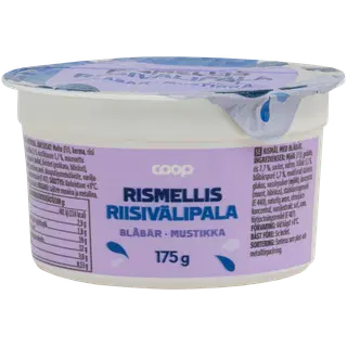 Coop riisivahepala mustikaga, 175 g
