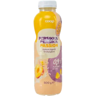Coop joogijogurt virsiku-passioni 500g