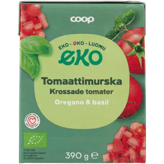 Coop hakitud mahetomatid pune ja basiilikuga 390g