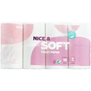 Wc-paber Coop Nice&Soft 3-kihiline 16tk