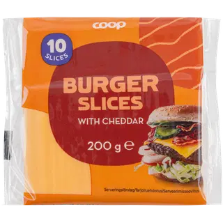 Coop Cheddar sulatatud juustuviilud, 200g