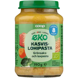 Coop köögivilja-lõhepasta 8k, 190 g