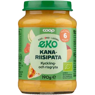 Coop kana-riisipüree 6k, 190g