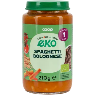 Coop Spageti Bolognese 12 kuud, 210 g