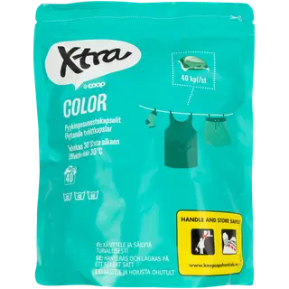 Pesukapslid Xtra Color 40tk