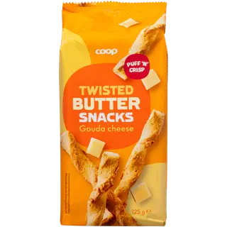 Coop küpsisepulgad või 24 % ja gouda juustuga 8% 125g
