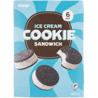 Coop Küpsisejäätis 6 x 80 ml/480 ml