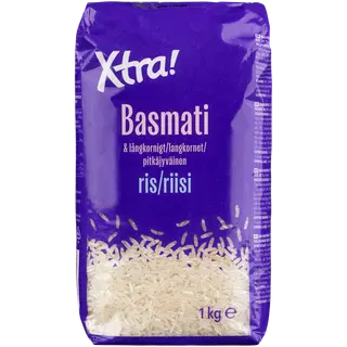 Xtra basmatiriis 75 % ja pikateraline valge riis 25 % 1 kg