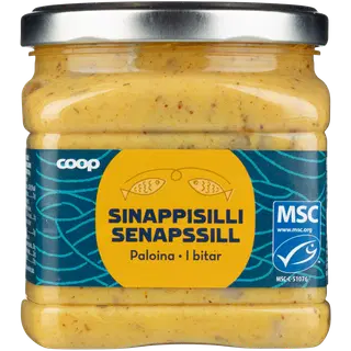 Coop Marineeritud Heeringas Sinepikastmes 490g MSC
