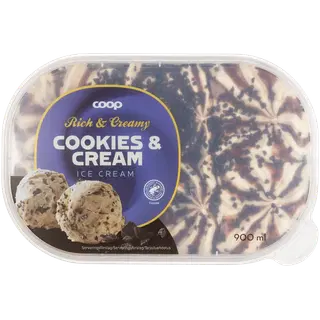 Coop Jäätis cookies & cream 900 ml