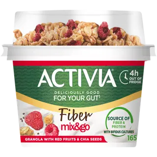 Danone Activia koos punaste marjade ja tšiia seemnetega granolaga, 165 g
