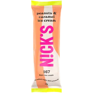 Nick’s Maapähkli-Karamellijäätis 49 g/70 ml