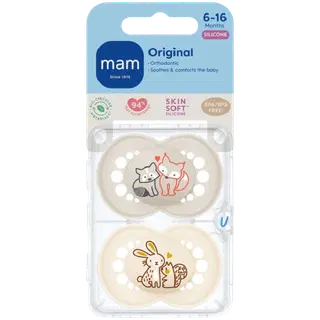 MAM Original silikoonlutid 6-16k 2tk