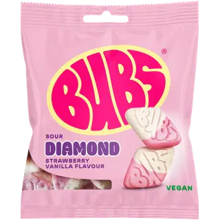 Bubs maasika-vanilje vahu-kummikommid 155g