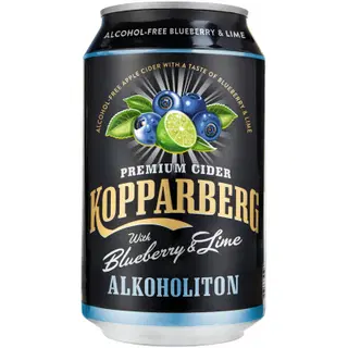 Kopparberg mustika-laimi alkoholivaba siider 330ml