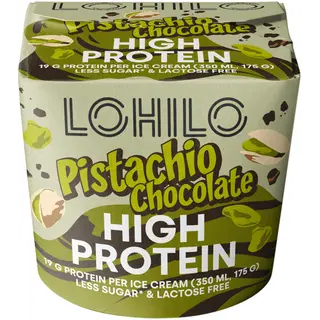 Lohilo Pistaatsi-šokolaadi proteiini jäätis 350 ml