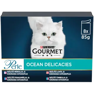 Gourmet täissööt kassidele, erinevad valikud 8 × 85 g
