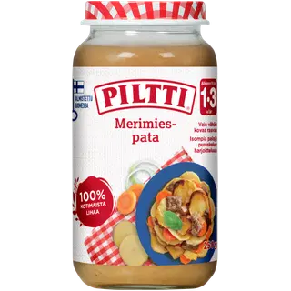 Piltti väikese meremehe hautis lastetoit 250 g, alates 15-elukuust