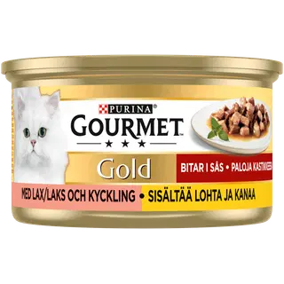 Gourmet täissööt kassidele lõhe ja kanalihaga 85 g