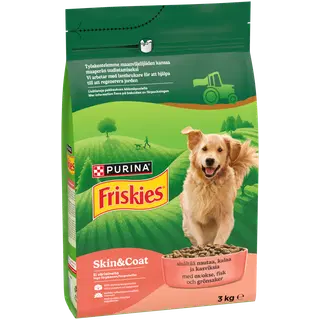 Friskies täissööt koertele veiseliha ja kalaga Omega 3 3 kg