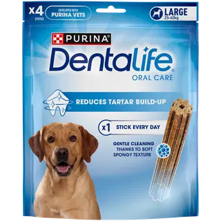 Purina Dentalife närimispulgad koertele L 142g 4tk