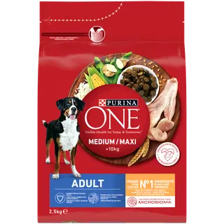 Purina One täissööt koertele kana ja riisiga 2,5 kg