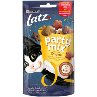 Latz Party Mix Original Mix maiuspalad kassidele kana-, maksa-, kalkunilihamaitselised 60g
