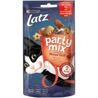 Latz Party Mix Mixed Grill maiuspalad kassidele veiseliha-, kanaliha- ja lõhemaitselised 60g
