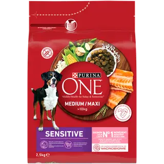 Purina One Sensitive täissööt koertele lõhega 2,5kg