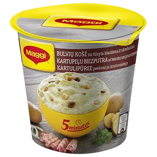 Maggi 5M kartulipuder peekoni & saiakuubikutega 53g (tops)