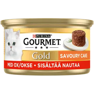 Gourmet täissööt kassidele loomaliha ja tomatiga 85g
