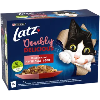 Latz Doubly Delicious kassitoiduvalik tarretises 12x85g