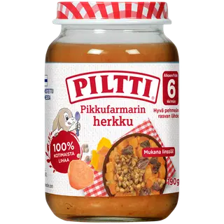 Piltti bataat veiselihaga 190g, alates 6-elukuust