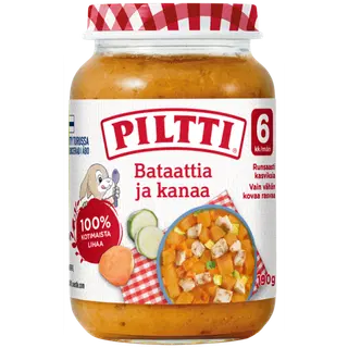Piltti bataadi ja kanaga lastetoit 190 g, alates 6-elukuust