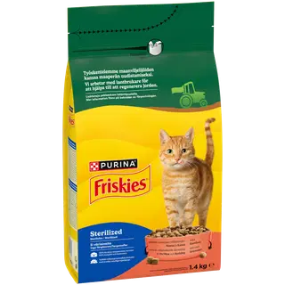 Friskies kuivtoit steriliseeritud kassidele 1,4kg