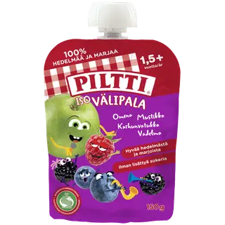 Piltti marjapüree lastele alates 2-eluaastast, 150 g