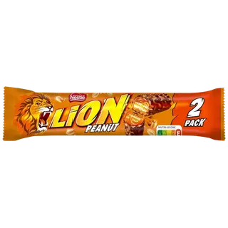Lion šokolaadibatoon maapähklitega 2-pakk, 60 g