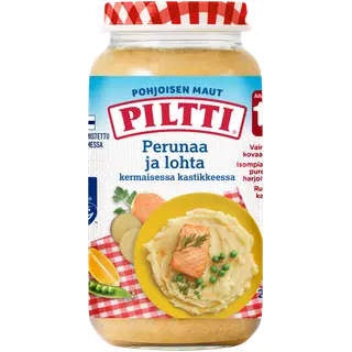 Pillti lastetoit kartul ja lõhe kreemjas kastmes 250 g, alates 12-elukuust