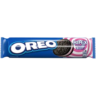 Oreo remix vaarika- ja vanillimaitselised kihilised küpsised, 157 g
