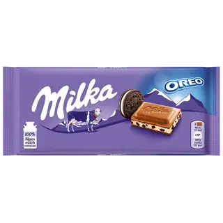 Milka oreo piimašokolaad vaniljemaitselise kreemiga 100 g