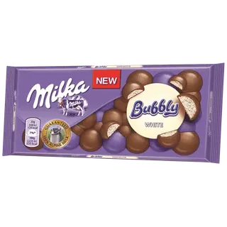 Piima- ja valge šokolaadi segu Bubbly, MILKA, 95g