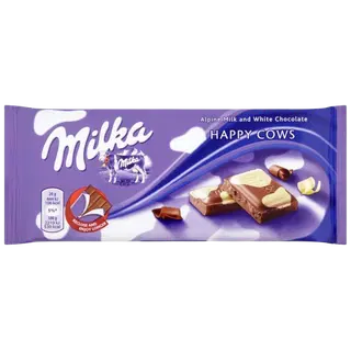 Milka piima- ja valge šokolaadi segu 100g