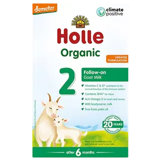 Holle 2 kitse jätkupiimasegu 400 g, öko, alates 6-elukuust