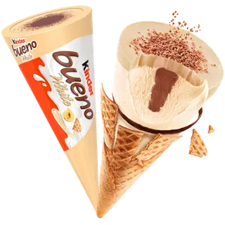 Kinder Bueno White Jäätis vahvlikoonuses 90 ml