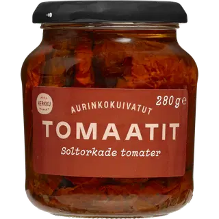 Herkku päikesekuivatatud tomatid oliiviõlis 280 g